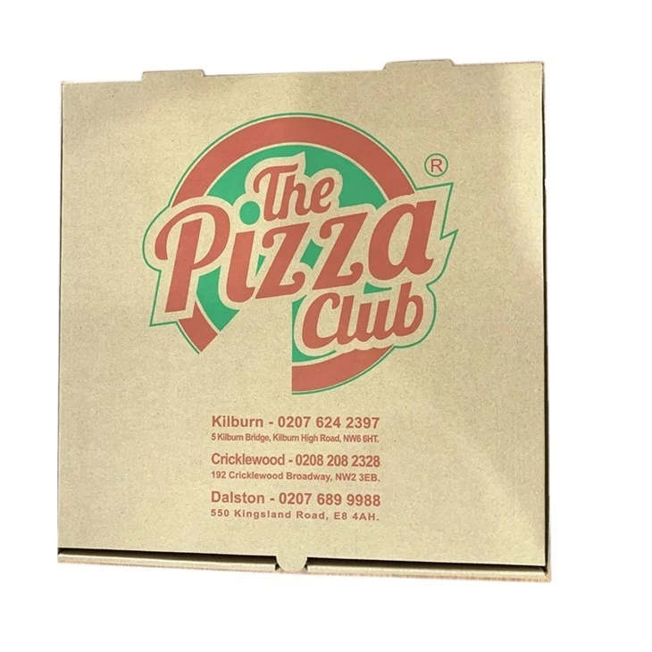 Niestandardowy materiał degradowalny w pudełku po pizzy