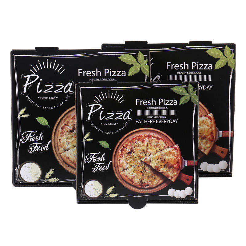 Luksusowe pudełko na pizzę z tektury falistej z logo klasy spożywczej