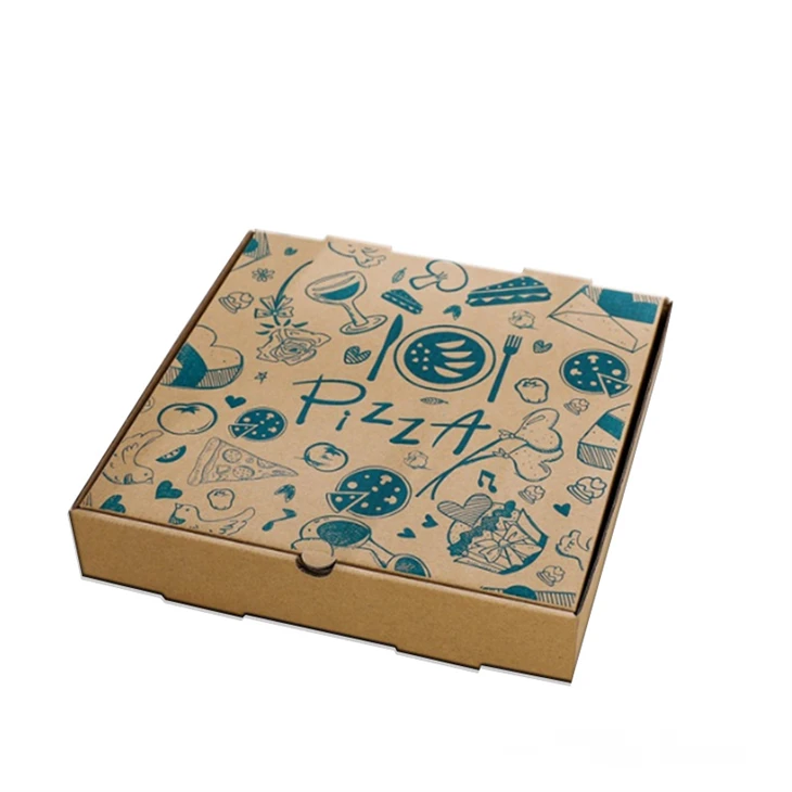 Pudełko papierowe do pakowania pizzy z niestandardowym logo