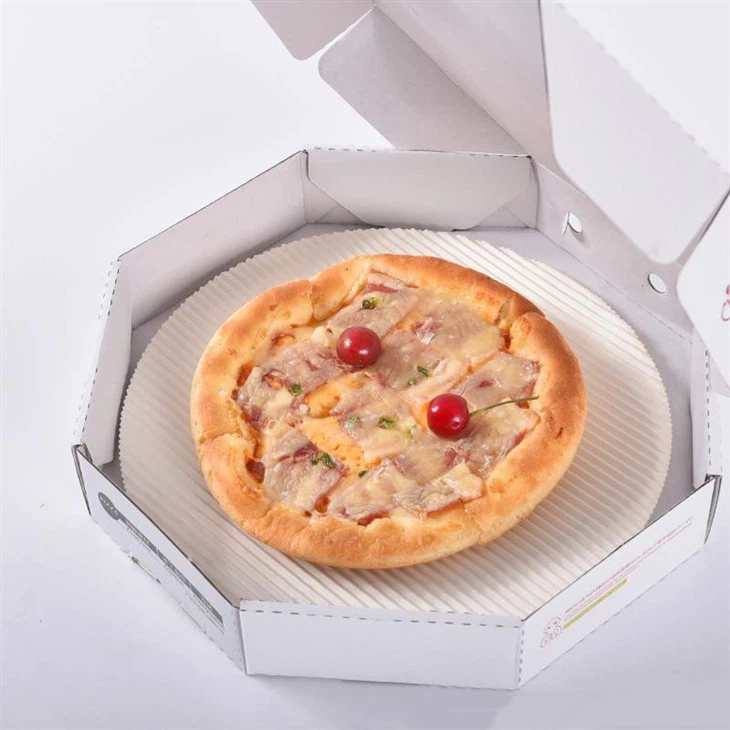 Corrugated Food Grade Pizza Packaging Box Custom Logo