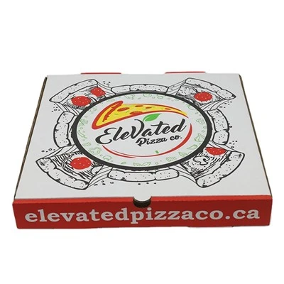 Pudełko na pizzę z logo w rozmiarze niestandardowym. Wysoka jakość. Tanie